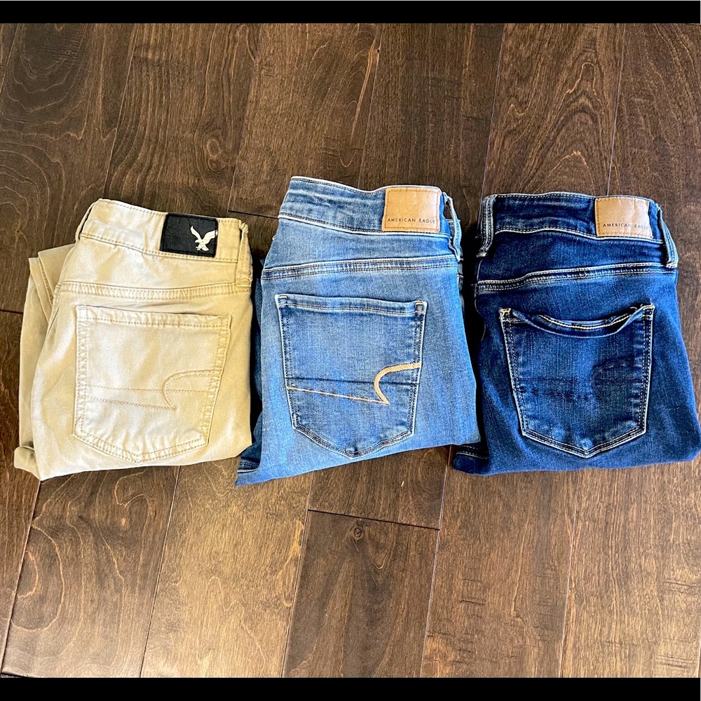 American Eagle AE 4 short jeans bundle jegging